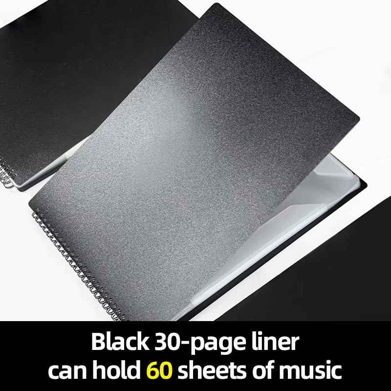 A4 Horizontal Version of the Sheet Music Binder Can Be Modified to Hold Piano Sheet Music, Music Scores Can Be Edited, Binder for Students, Document Folder, Storage Book