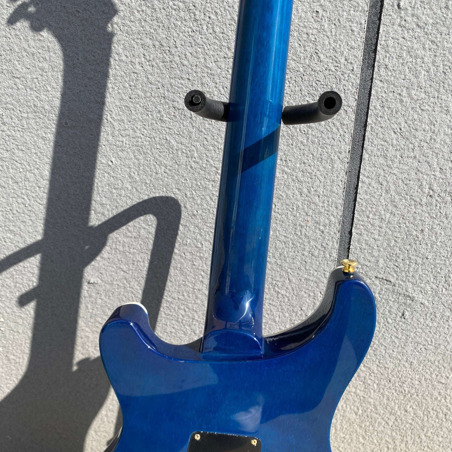 Amazing Blue PRS Electric Guitar Dragon Pattern 6 String Mahogany Body