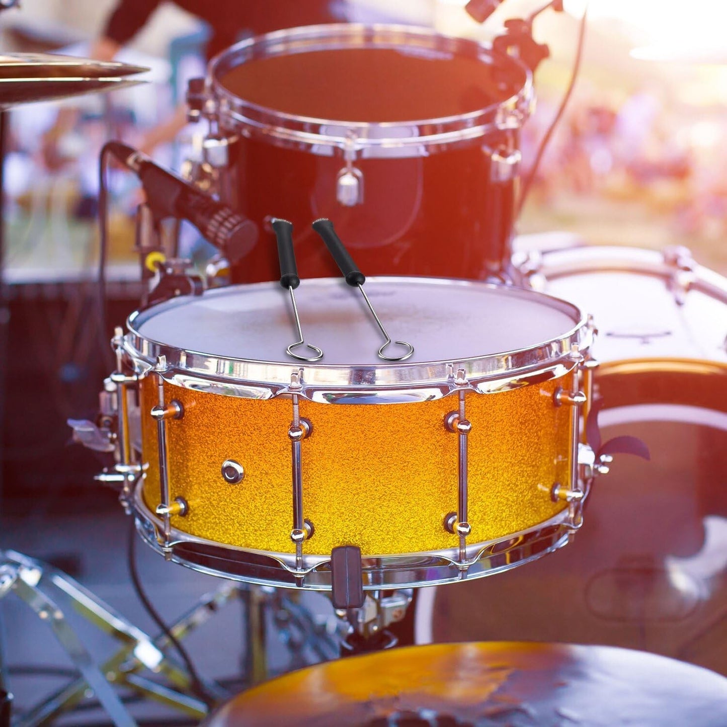 Comfortable Retractable Drum Brushes with Velvet Bag - Perfect for Drummers