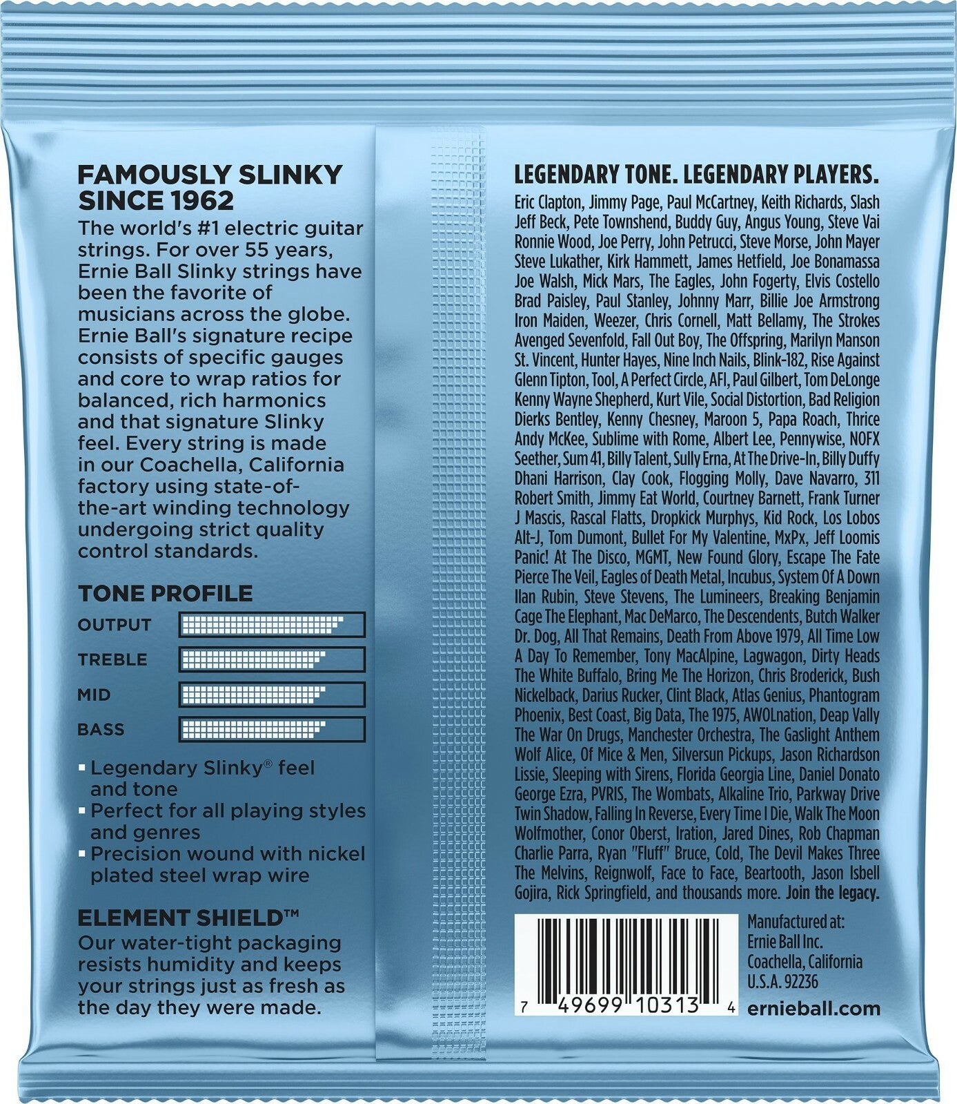 ** 3 SETS! ERNIE BALL PRIMO SLINKY ELECTRIC GUITAR STRINGS 2212 **