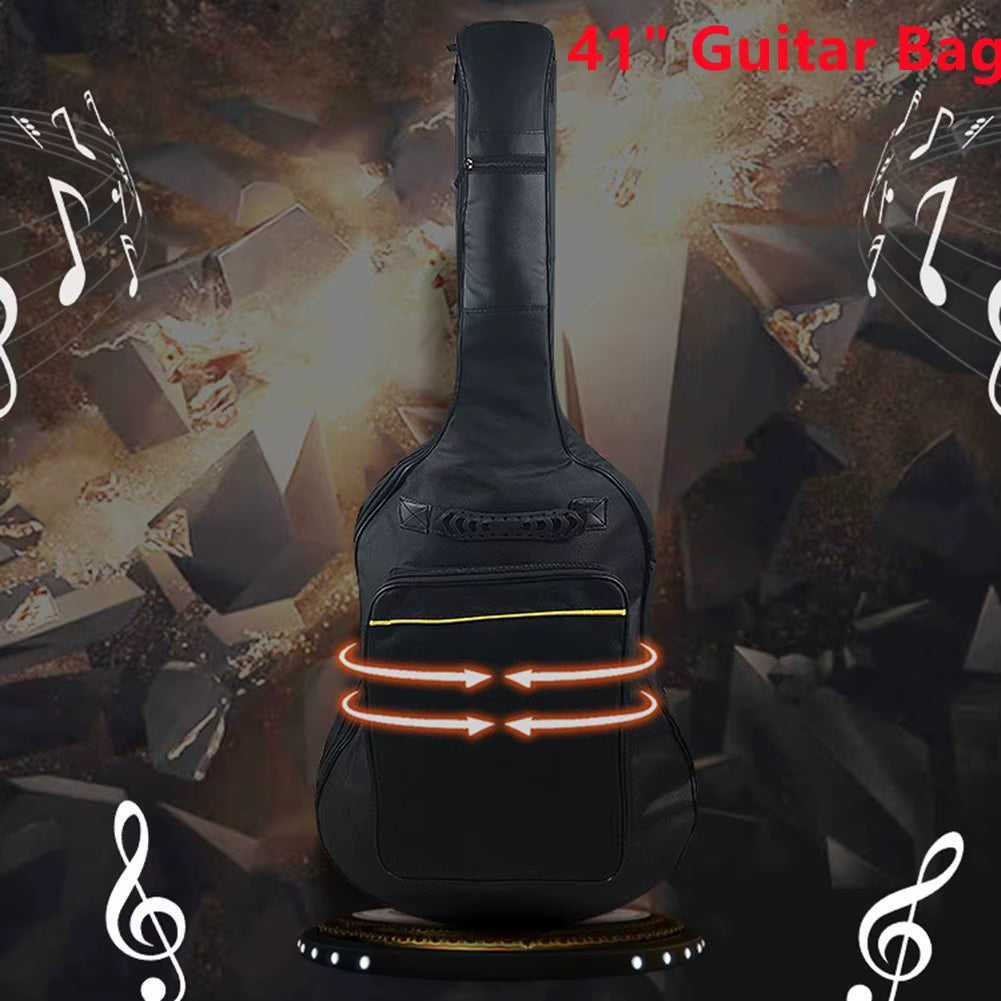41Inch Guitar Bag Backpack Waterproof Bags Rip-Stop Oxford Nylon Double Strap Padded Black Guitar Case Gig Bas Guitars Backpacks