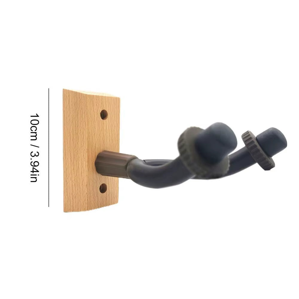 Guitar Hangers Hook Wood Guitar Wall Display Bracket Reusable Hard Wood Base Guitar Wall Hooks for Acoustic Guitars Ukulele