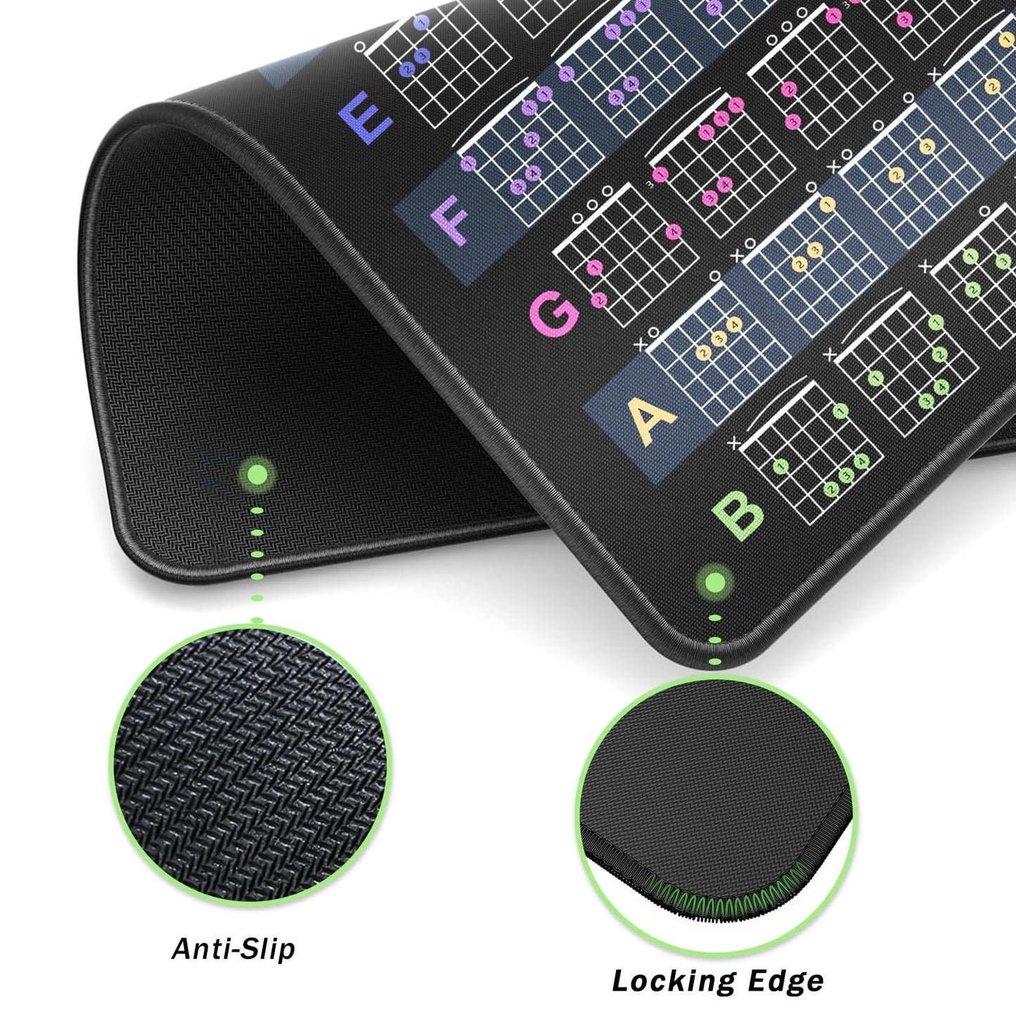 Guitar Mat & Portable Guitar Work Mat - 43.3 * 15.7 Inch Guitar Mat Pad, Guit...