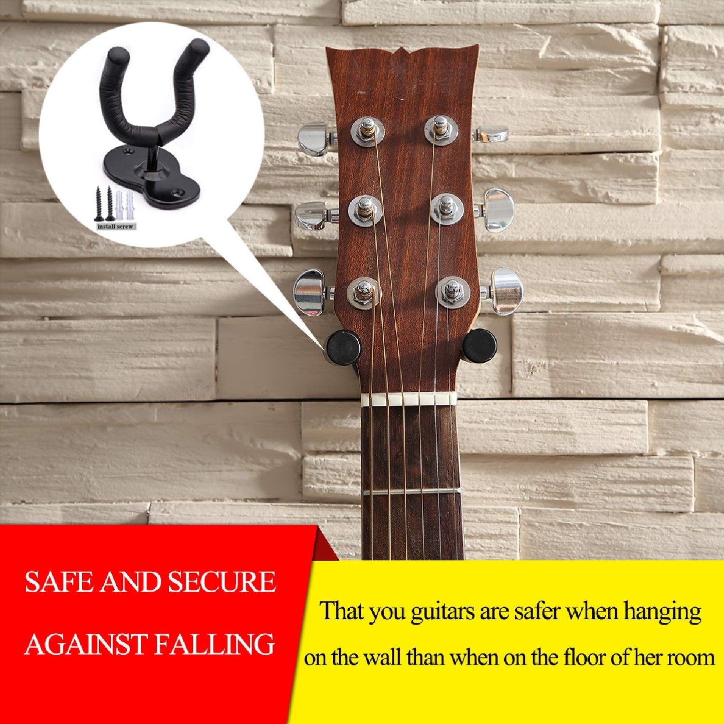 Guitar Hanger Guitar Wall Mount Holder Hook Stand