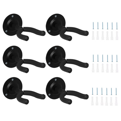 Guitar Wall Mount Hanger 1/2/4/6/10 Pcs Guitar Hanger Wall Hook Guitar Bass Mandolin Banjo Ukulele Stand Neck Holder Accessories