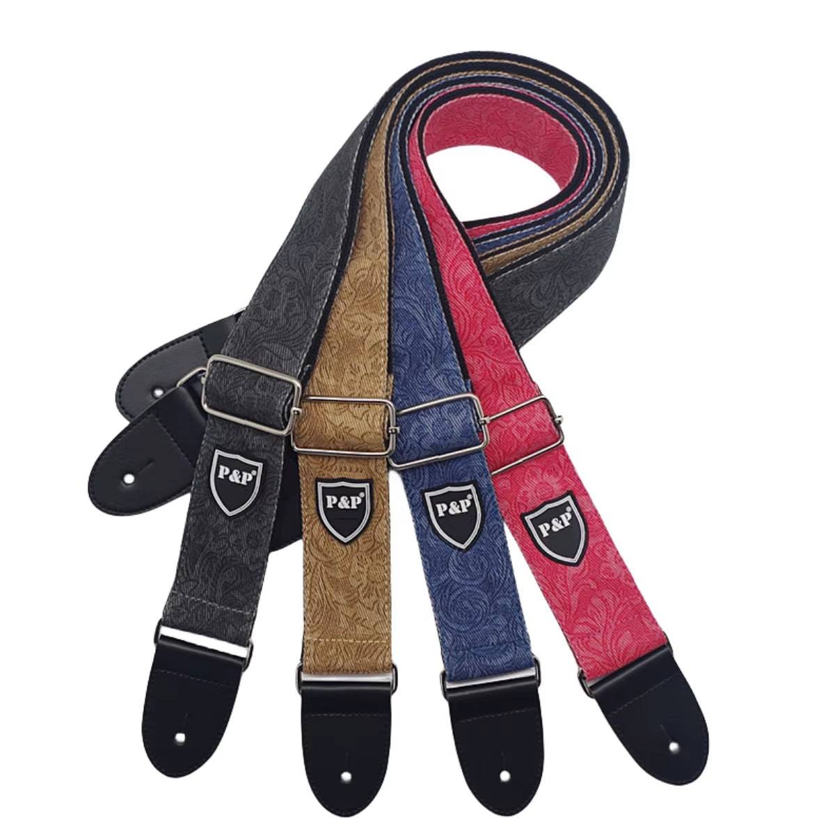 Guitar Strap Adjustable Widening Thickening Denim Cotton Guitar Belts for Electric Guitar Bass Ukulele Guitar Accessories