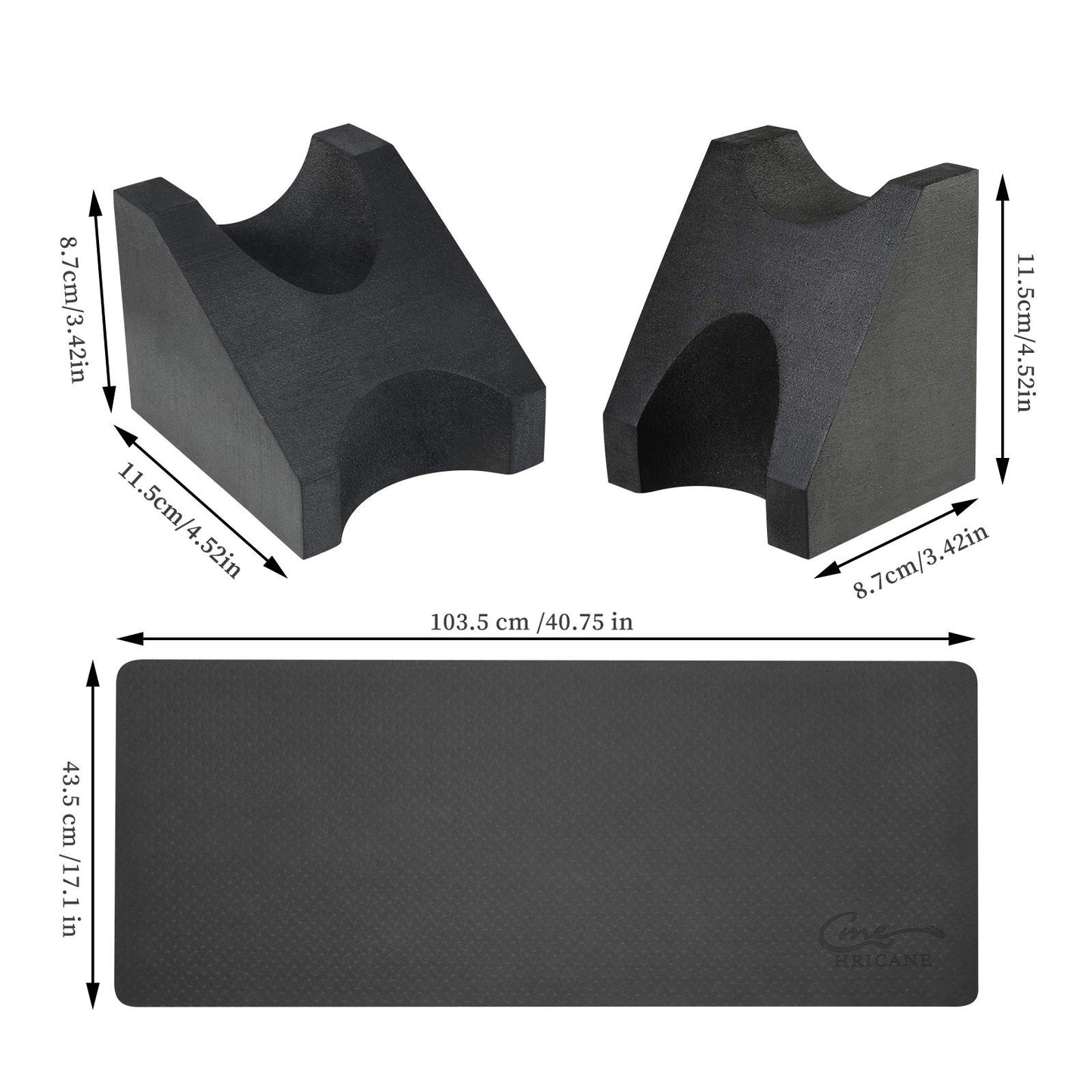 Hricane Guitar Work Mat Kit+Two Heights Guitar Neck Support Rest+Guita
