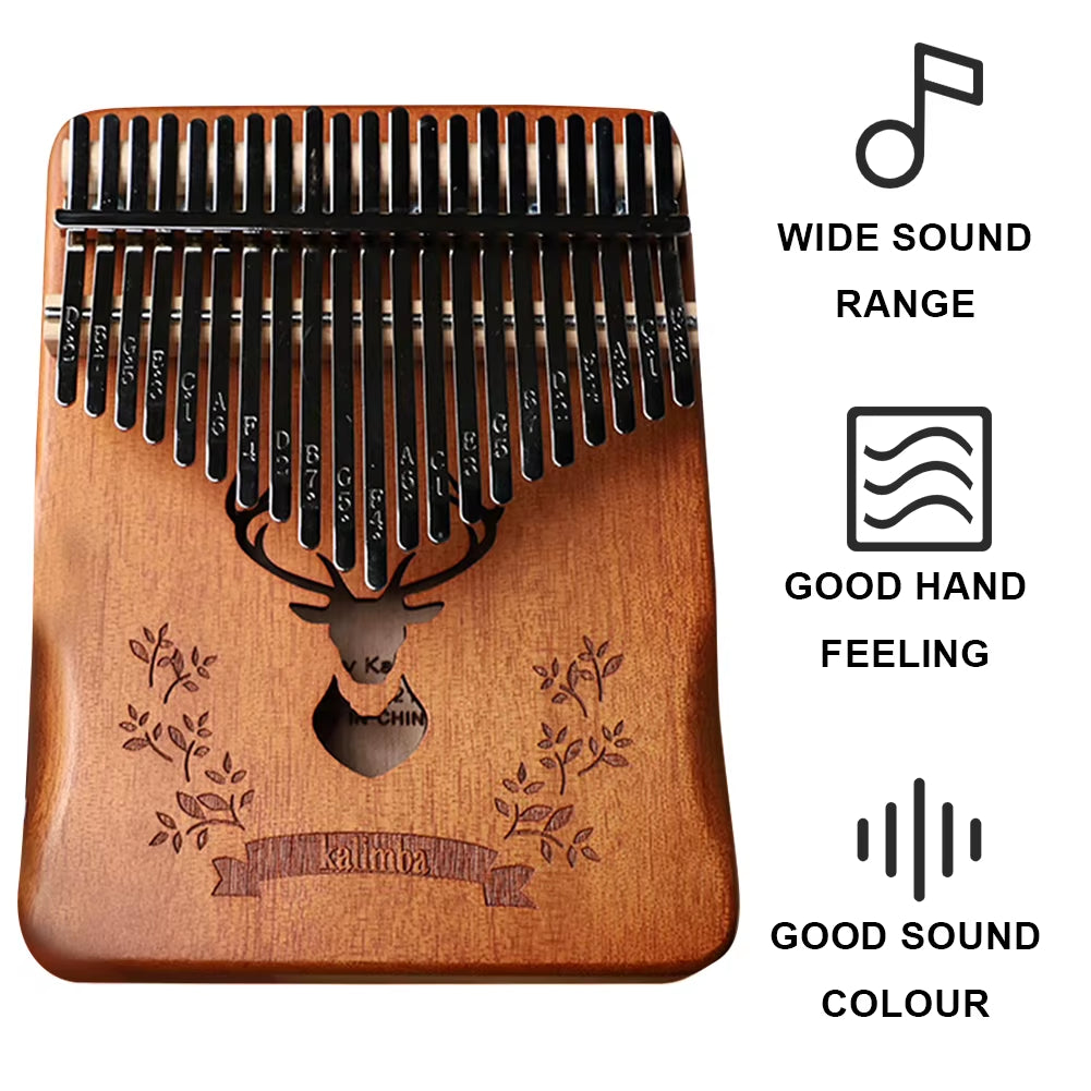 Kalimba 21 Keys Professional Thumb Piano Include Instruction Carrying Bag Tune Hammer Portable Mbira Finger Piano for Beginner