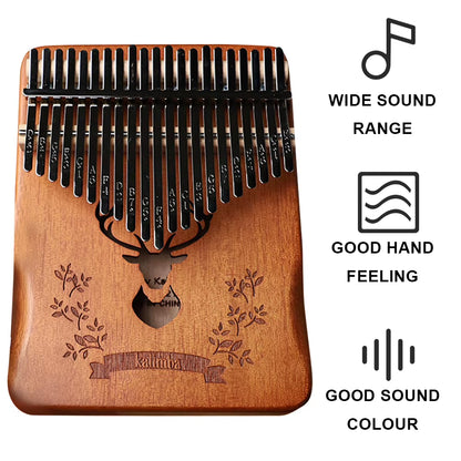 Kalimba 21 Keys Professional Thumb Piano Include Instruction Carrying Bag Tune Hammer Portable Mbira Finger Piano for Beginner