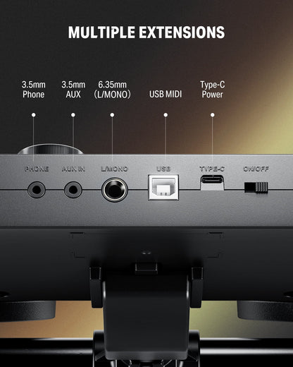 Electric Drum Set for Kids, 150+ Sounds, 15 Drums Kit, 10 Demo Songs, 4 Quiet Mesh Pad Kits for Beginner, Ded-70