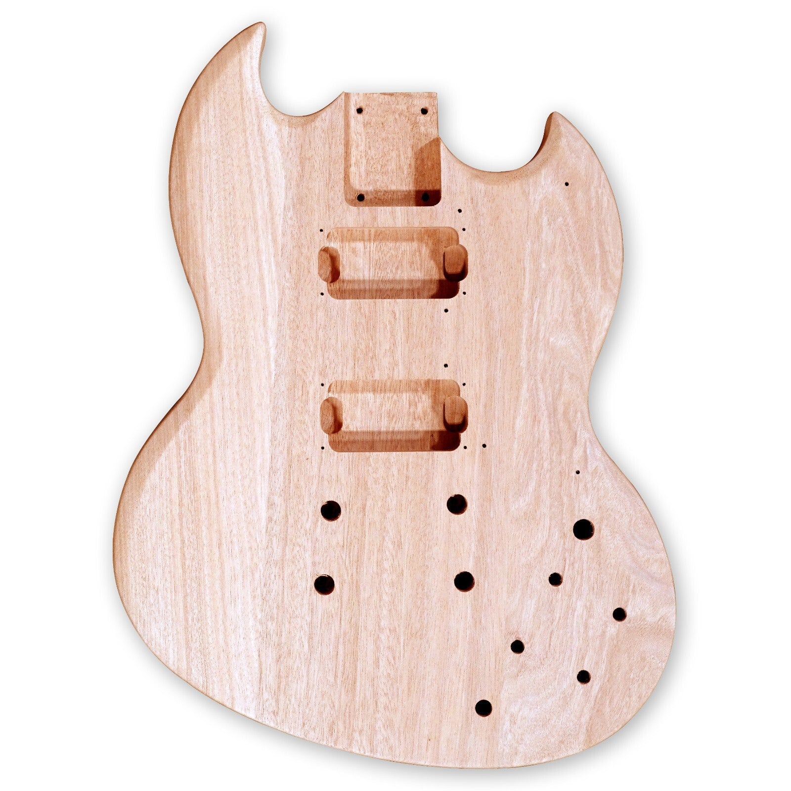 DIY Electric Guitar Kits Okoume Wood Body Maple Neck & Composite Ebony Fingerboa