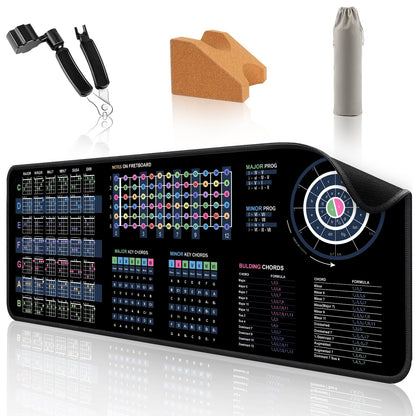 Guitar Mat & Portable Guitar Work Mat - 43.3 * 15.7 Inch Guitar Mat Pad, Guit...