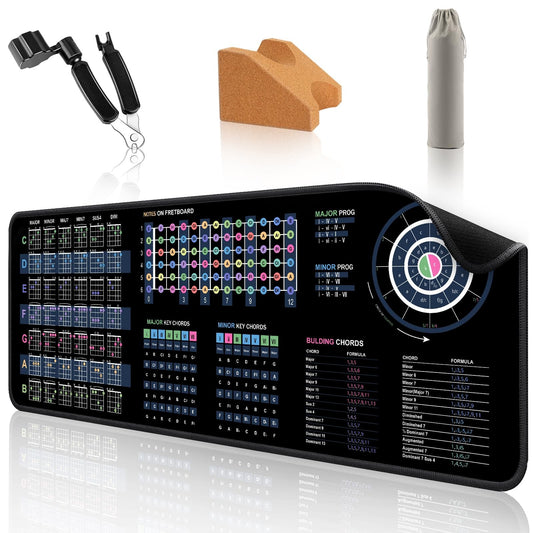 Guitar Mat & Portable Guitar Work Mat - 43.3 * 15.7 Inch Guitar Mat Pad, Guit...