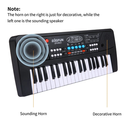 Kid Keyboard Piano, 37 Key Portable Electronic Piano Keyboard with Microphone Musical Instrument Educational Toys for Kids Boys Girls