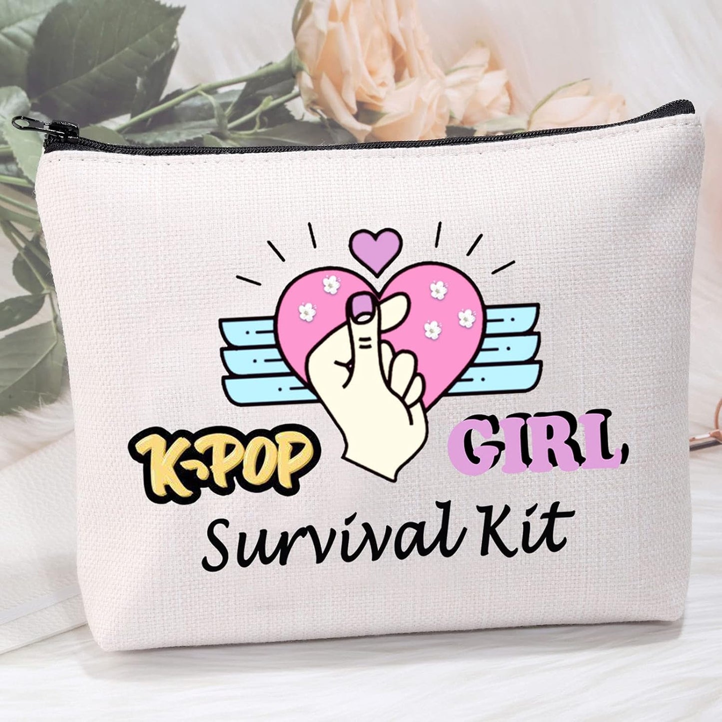 Korean Music Gift Korean Music Merchandise Korean Drama Gifts Korean Music Lover Makeup Bag K-Drama Gift Korean Music Mama Survival Kit (Pop Bag)