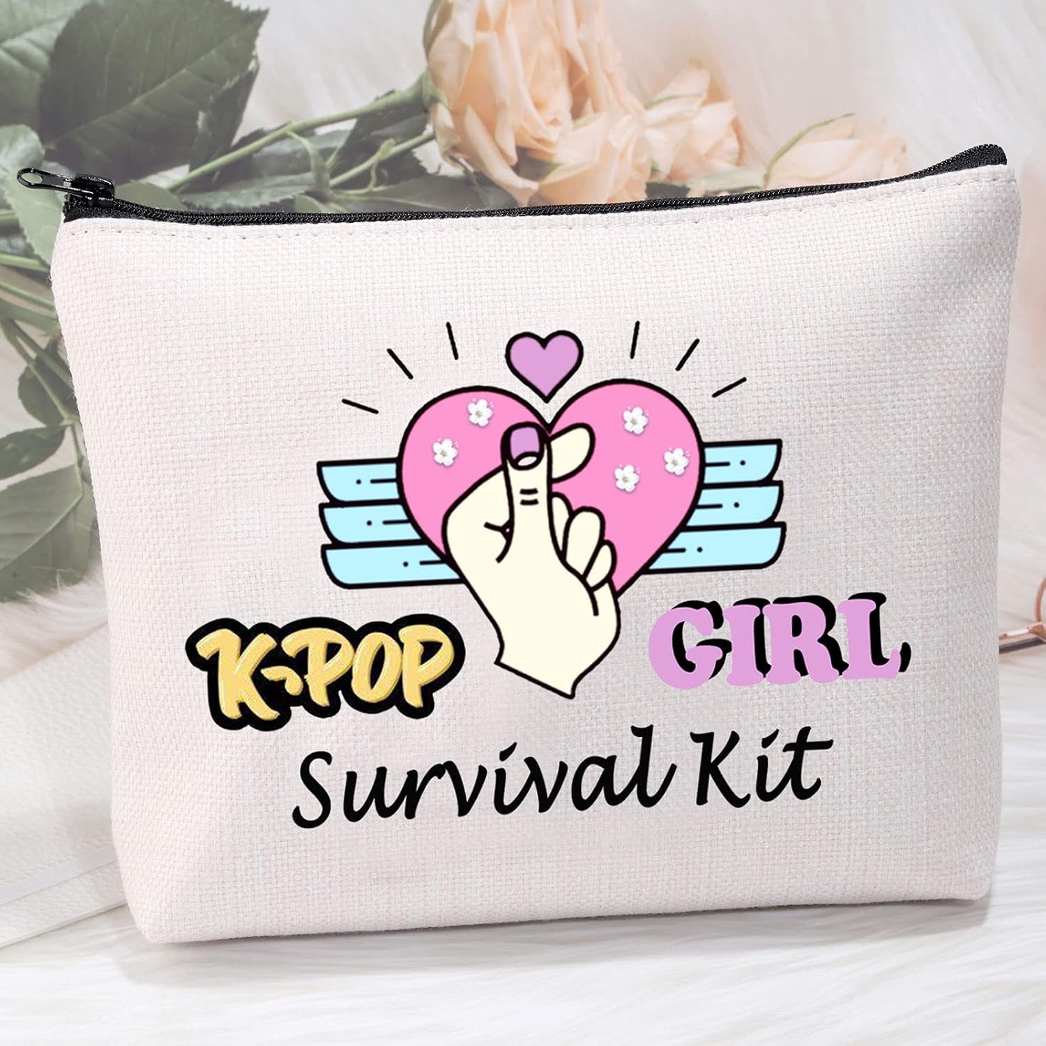 Korean Music Gift Korean Music Merchandise Korean Drama Gifts Korean Music Lover Makeup Bag K-Drama Gift Korean Music Mama Survival Kit (Pop Bag)