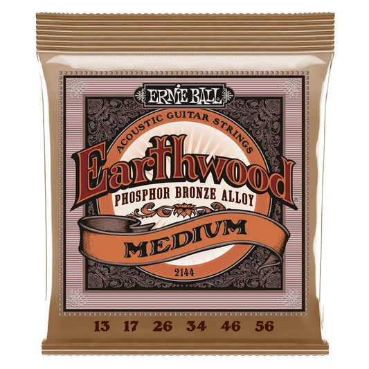 Earthwood Medium Phosphor Bronze Acoustic Guitar Strings - 13-56 Gauge