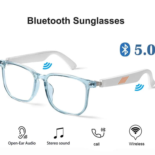 Wireless Bluetooth 5.0 Sunglasses Headphones - Enjoy Music Wirelessly Hands-Free Calling Music Eyeglasses