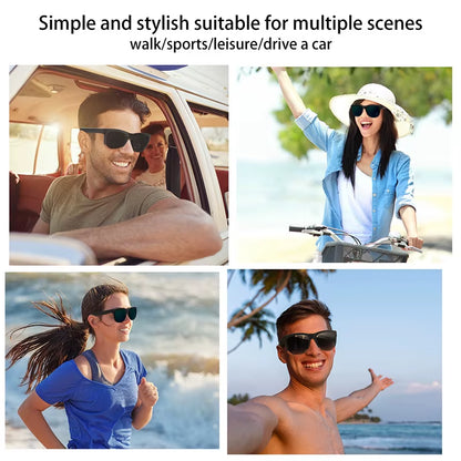 Wireless Bluetooth 5.3 Sunglasses Headphones - Enjoy Music Wirelessly Hands-Free Calling Music Outdoor Sports Eyeglasses TWS