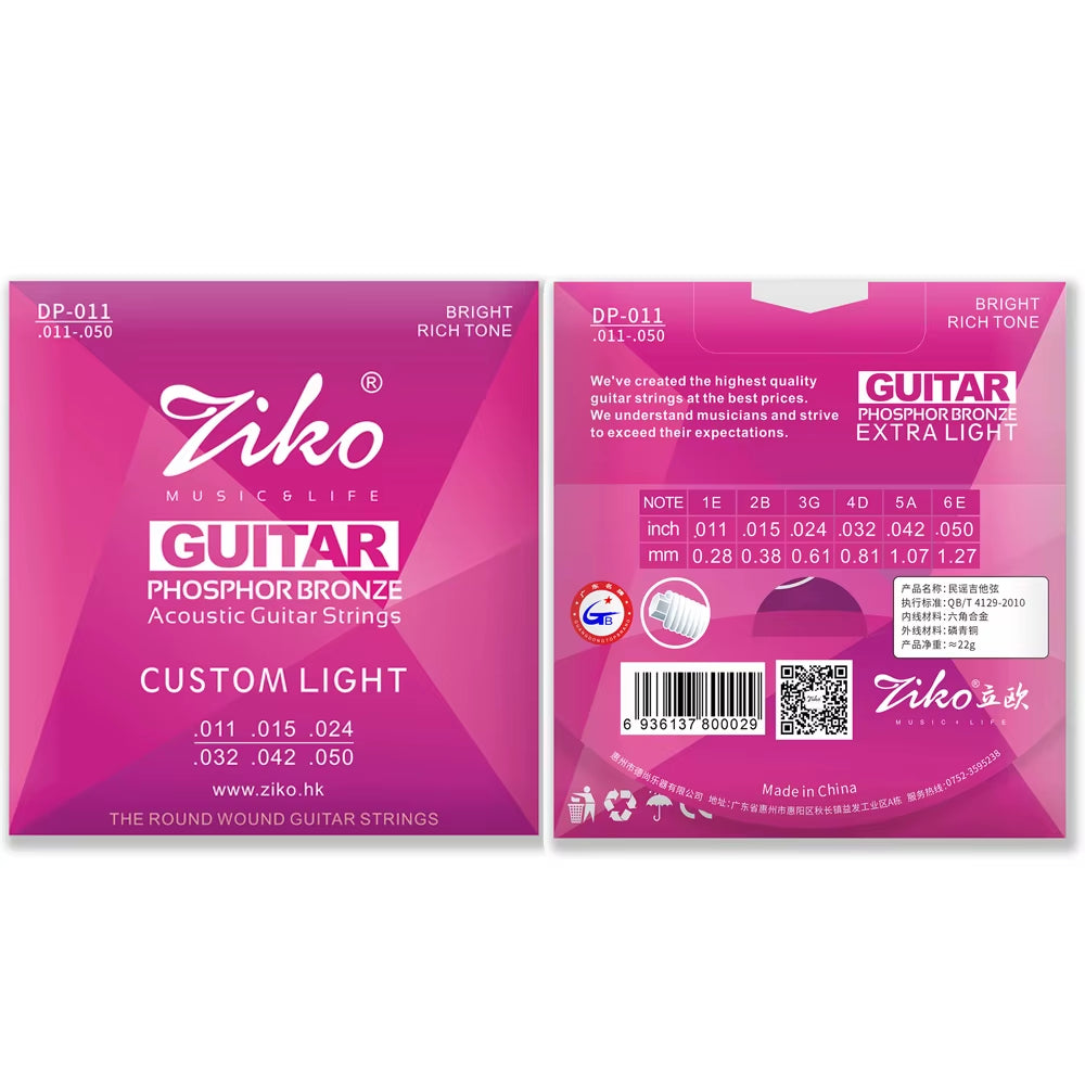 Acoustic Guitar Strings Carbon Steel Hexagonal Alloy Beginners Professional Practice Folk Guitar Strings Guitar Accessories