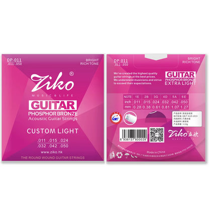 Acoustic Guitar Strings Carbon Steel Hexagonal Alloy Beginners Professional Practice Folk Guitar Strings Guitar Accessories