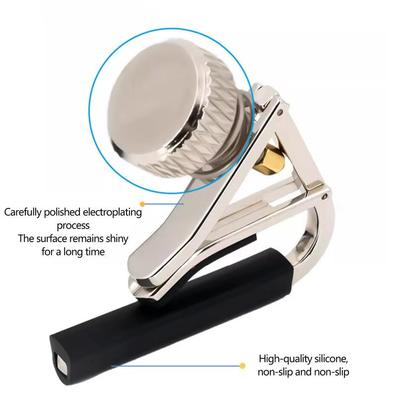 Acoustic Guitar Capo Clamp Guitar Kapo for Acoustic Ukulele Capos Guitar Kapos Acoustic Guitar Clip Guitar Tuners Clip on Guitar