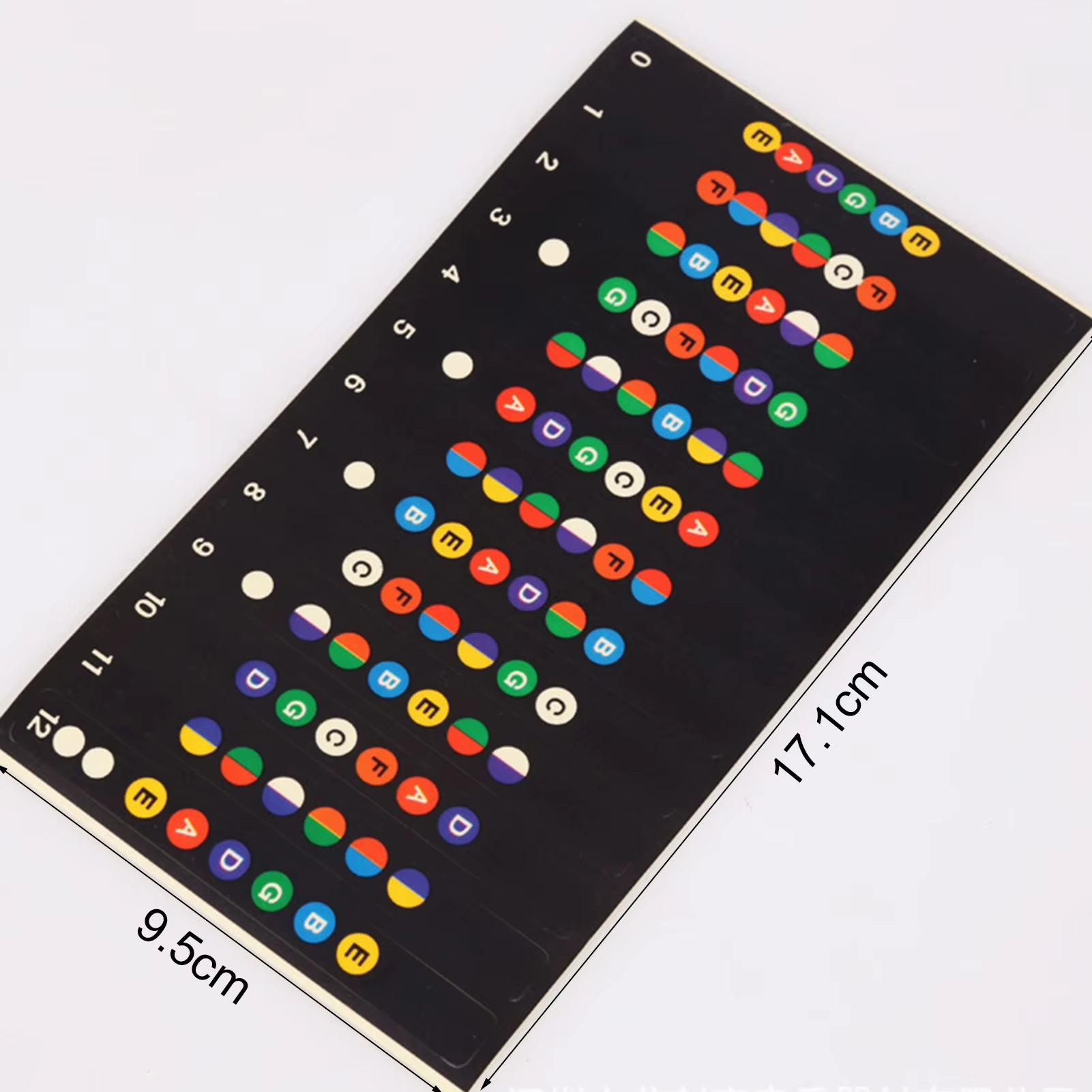 Hot Sale Portable Guitar Fretboard Note Sticker Musical Scale Fingerboard Beginner Guitar Scales Stickers Guitar Chord Stickers