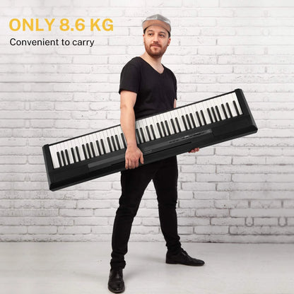DEP-10 Digital Piano 88 Key Weighted, Full-Size Electric Piano Portable Keyboard for Beginners, with Furniture Stand, Triple Pedals, Power Supply