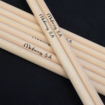 1 Pair Lightweight Wood Color Drum Sticks Musical Aparts 5A 7A Size Classic Maple Wood Drumsticks Stick for Drum Adult Kids Gift