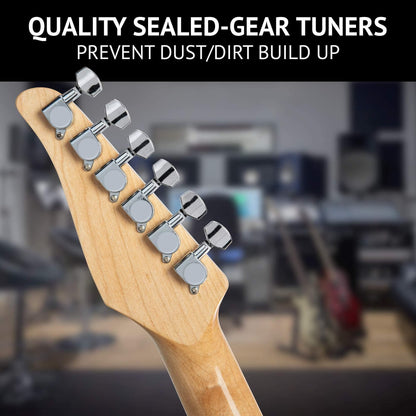 Telecaster Solid Electric Guitar - Standard Size, High-Quality Electric Guitar