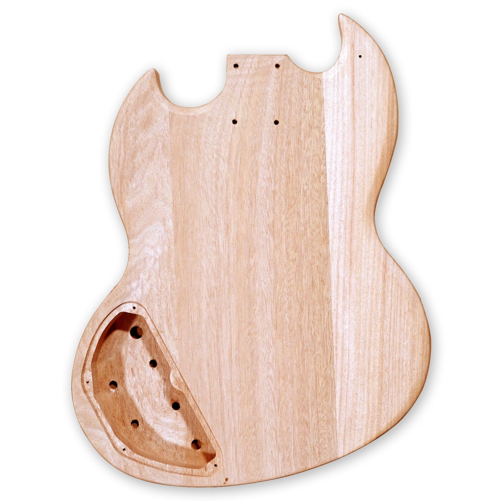 DIY Electric Guitar Kits Okoume Wood Body Maple Neck & Composite Ebony Fingerboa