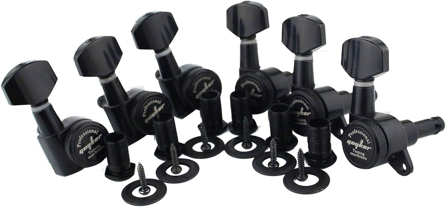 Guitar Locking Tuners (6 for Right) - 1:18 Lock String Tuning Key Pegs Machine H