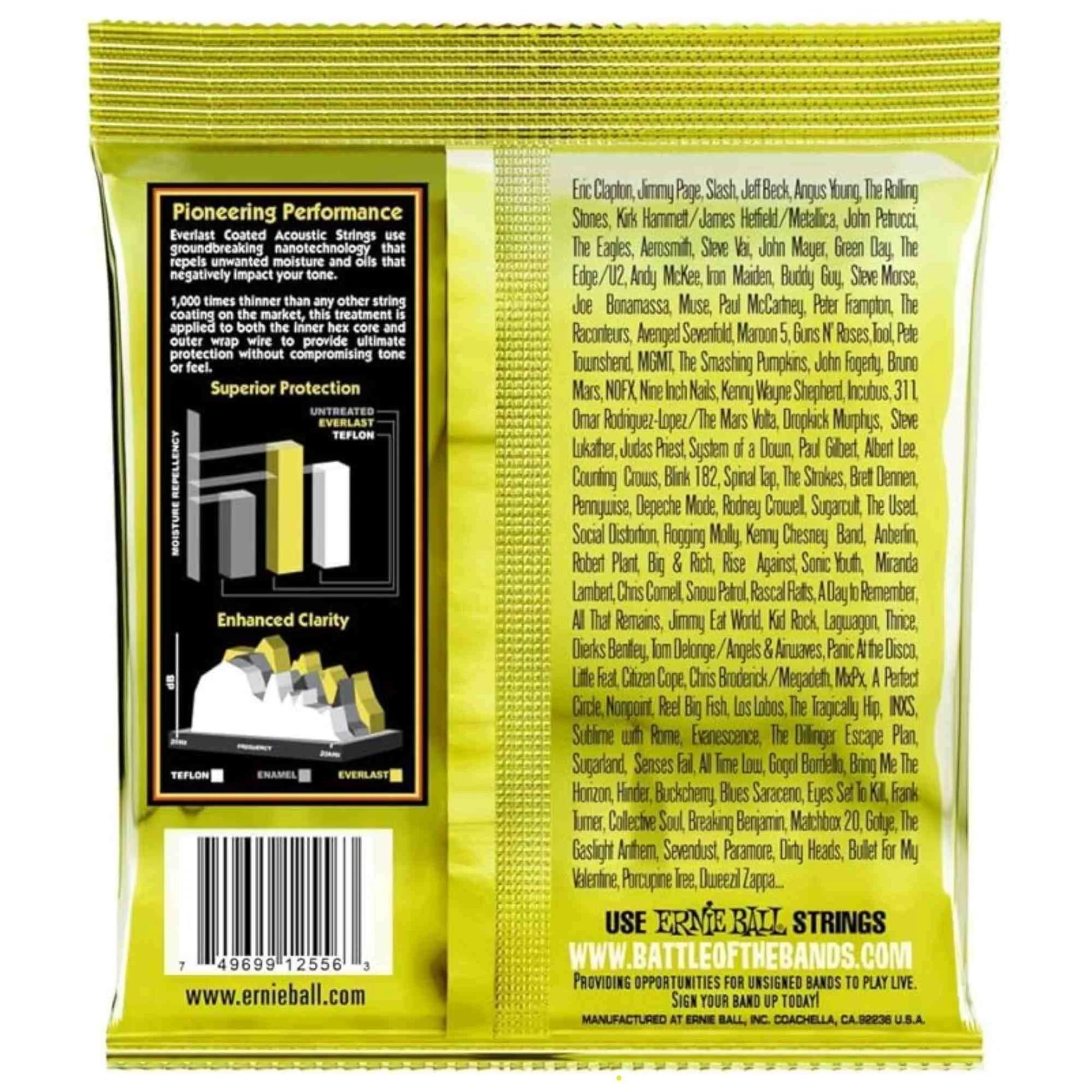 Everlast Coated 80/20 Bronze Acoustic Guitar Strings