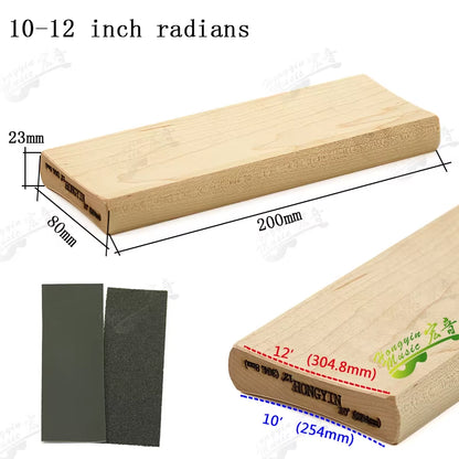 Radius Sanding Blocks for Guitar Bass Fret Wire Leveling Fingerboard Luthier Tool Dual Purpose 7.25R&9.5R, 10R&12R, 14R&16