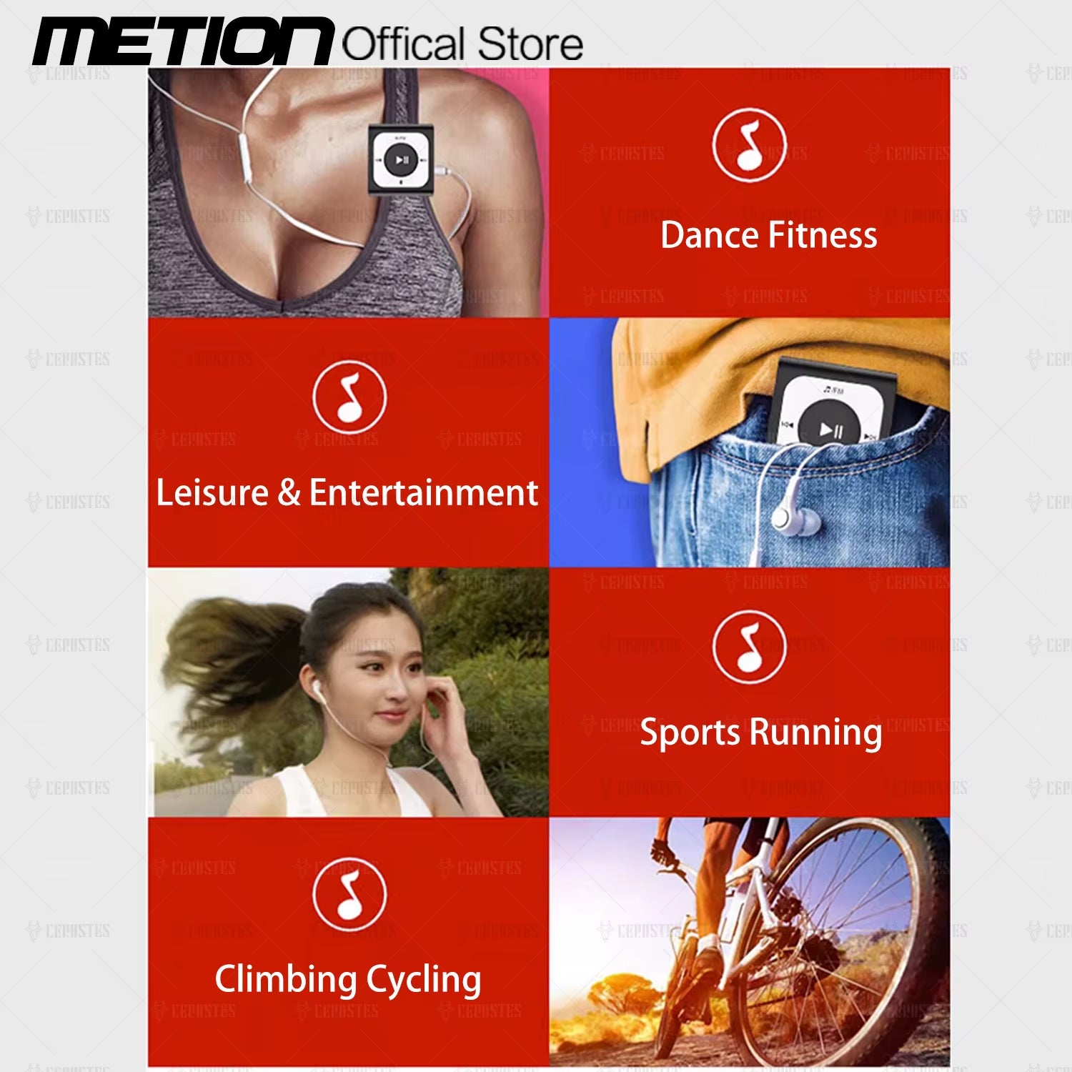 2025 NEW Sport MP3 Music Player Bluetooth Portable Clip Mini Walkman Student Music Player Fashion Music Player with FM Radio