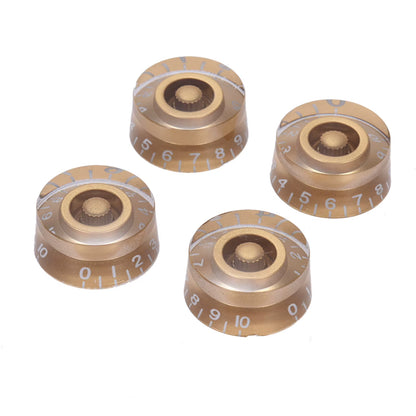 4Pcs Speed Volume Tone Control Knobs for Gibson Les Paul Guitar Replacement Electric Guitar Parts Golden