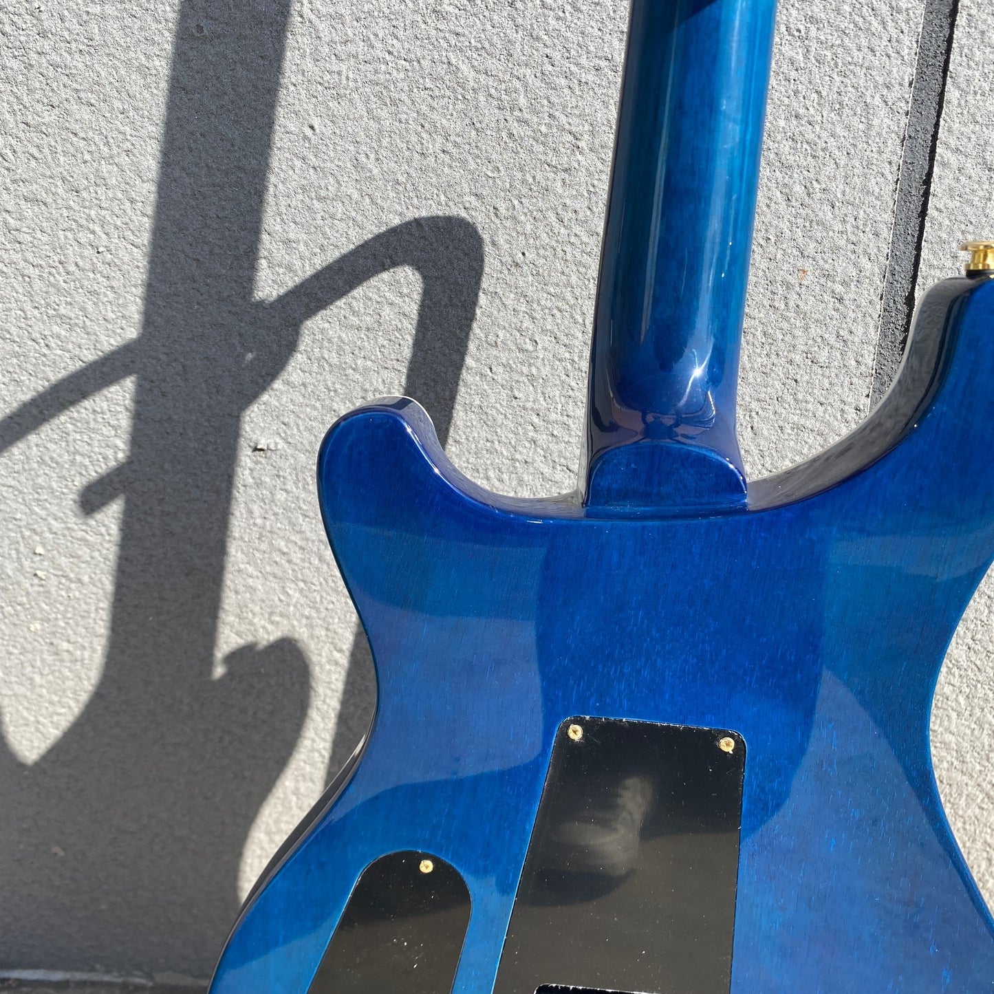 Amazing Blue PRS Electric Guitar Dragon Pattern 6 String Mahogany Body
