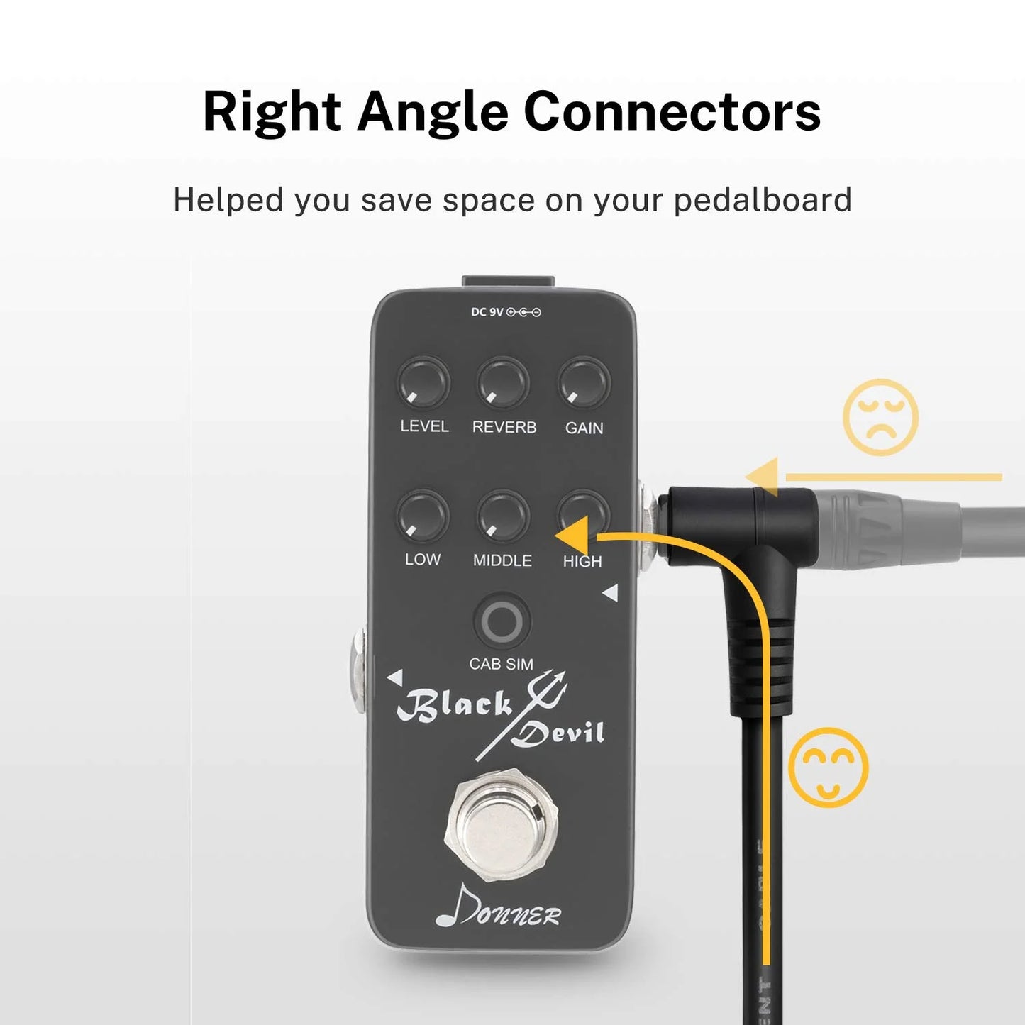6 Inch Guitar Patch Cable Guitar Effect Pedal Cables Black 6 Pack