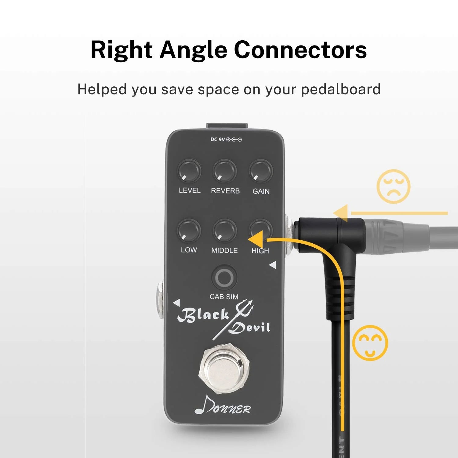 6 Inch Guitar Patch Cable Guitar Effect Pedal Cables Black 6 Pack