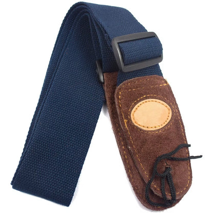 Cowhide Head Cotton Guitar Strap Electric Guitar Folk Guitar Acoustic Guitar Universal Guitar Strap
