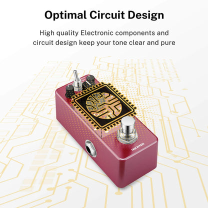 Distortion Guitar Pedal, Morpher Distortion 3 Modes Natural, Tight, Classic Crunch 80S Metal for Electric Guitar True Bypass
