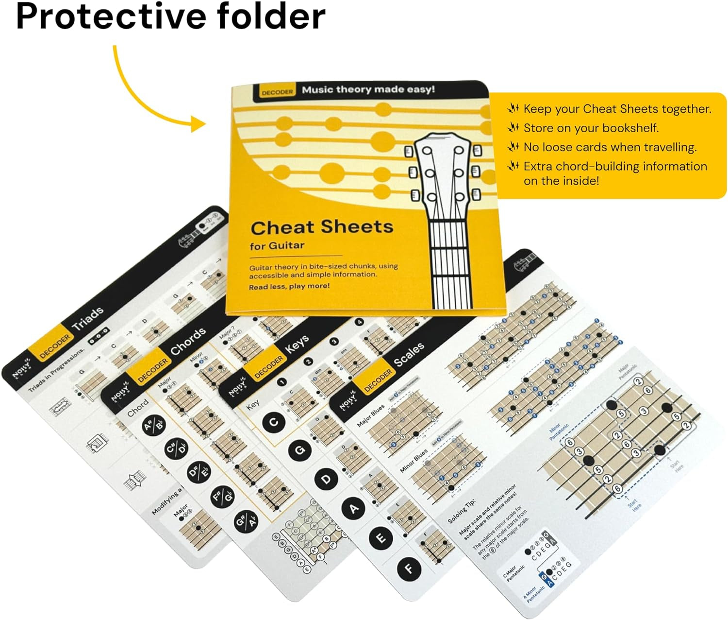 Guitar Chord Chart Cheat Sheets - Guitar Chords, Guitar Scales, Guitar Triads, K