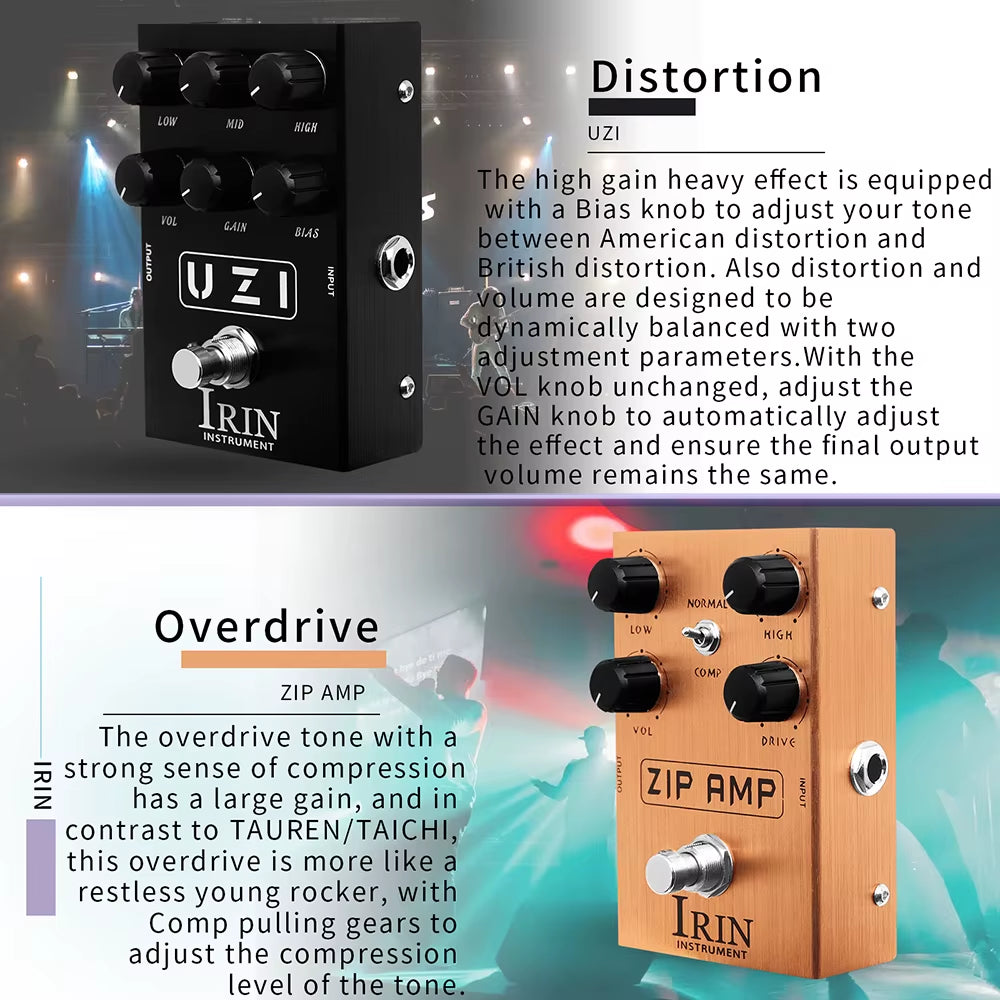Guitar Effect Pedal Overdrive Distortion Speakers Analog Classic British Rock Effect Electric Bass Guitar Pedal True Bypass