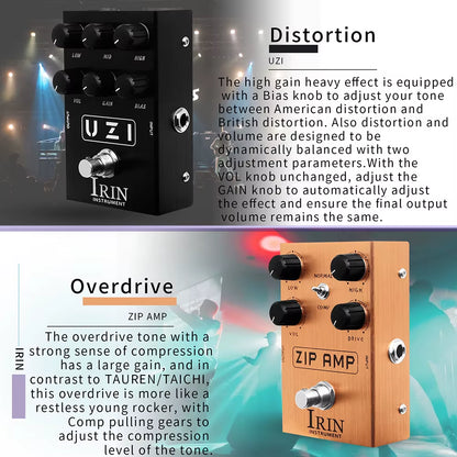 Guitar Effect Pedal Overdrive Distortion Speakers Analog Classic British Rock Effect Electric Bass Guitar Pedal True Bypass