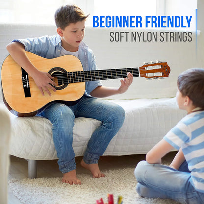Junior Scale 6 String Beginner Classic Acoustic Guitar with Accessories