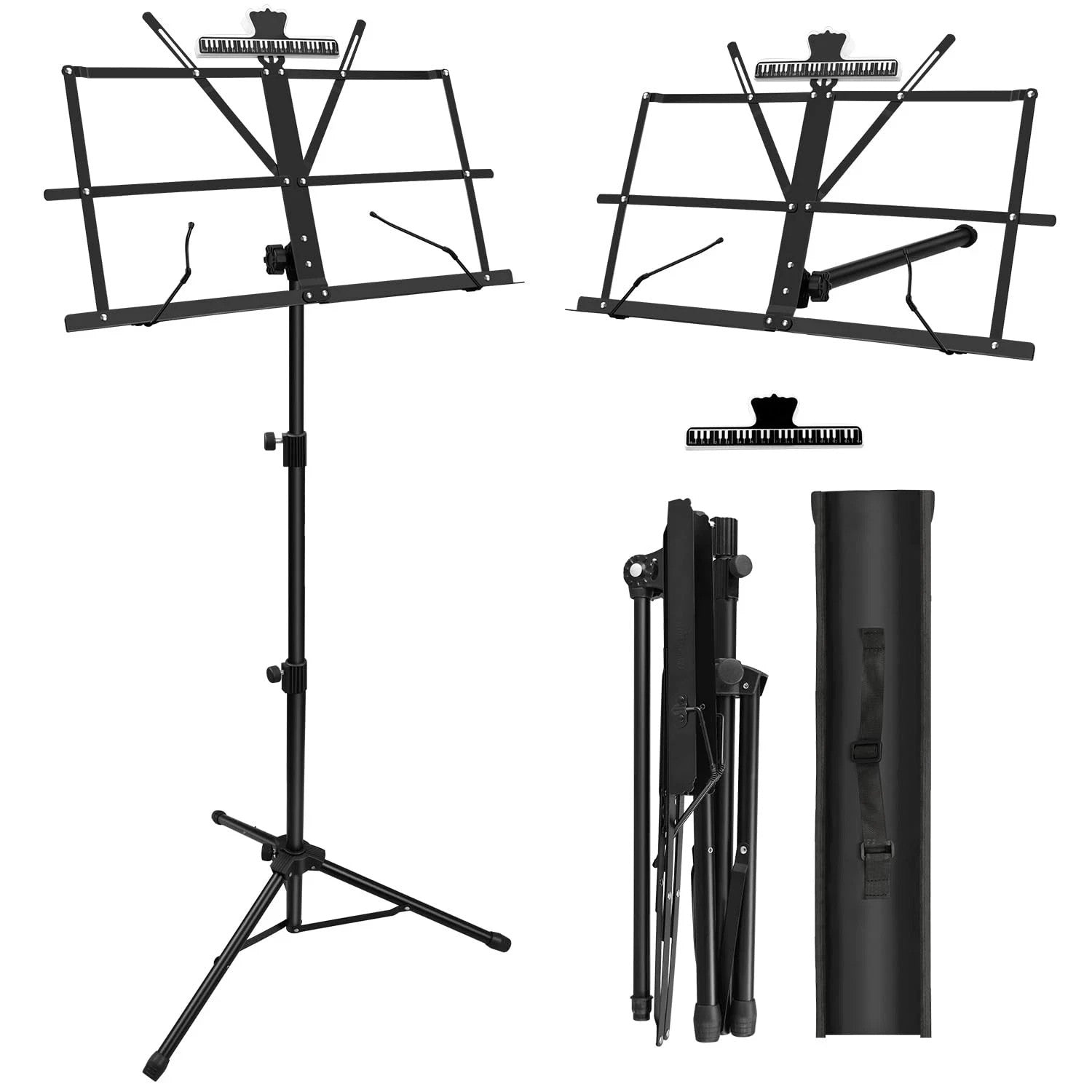 Sheet Music Stand Music Stand for Sheet Music Portable Folding Music Stand Adjus
