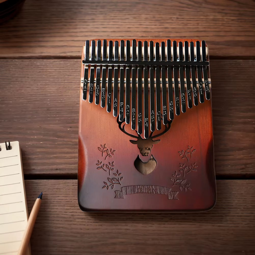 Kalimba 21 Keys Professional Thumb Piano Include Instruction Carrying Bag Tune Hammer Portable Mbira Finger Piano for Beginner