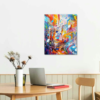 Music Wall Art Music Note Painting Picture Canvas Prints Music Studio Decor