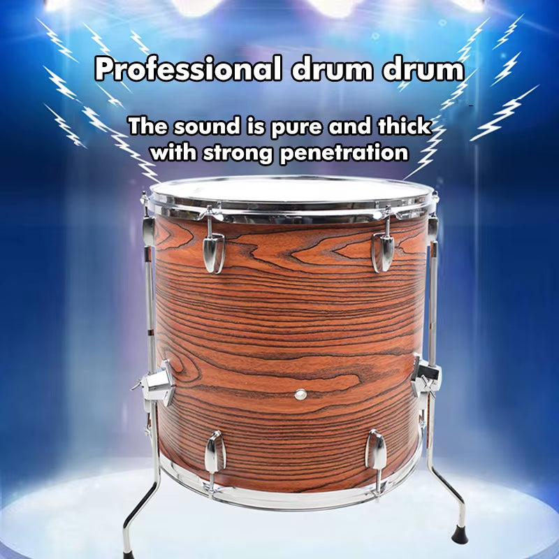 Adult Drum Set Jazz Drum Kit 5 Drums 3 Cymbals Beginner Children Entry-Level Practice Performance Drums Percussion Instrument