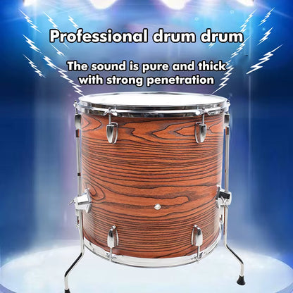 Adult Drum Set Jazz Drum Kit 5 Drums 3 Cymbals Beginner Children Entry-Level Practice Performance Drums Percussion Instrument